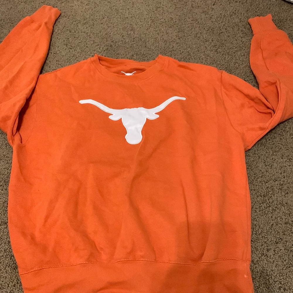 Vintage graphic sweatshirt crew neck Texas longhorns